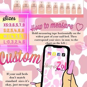 How to size your nails !